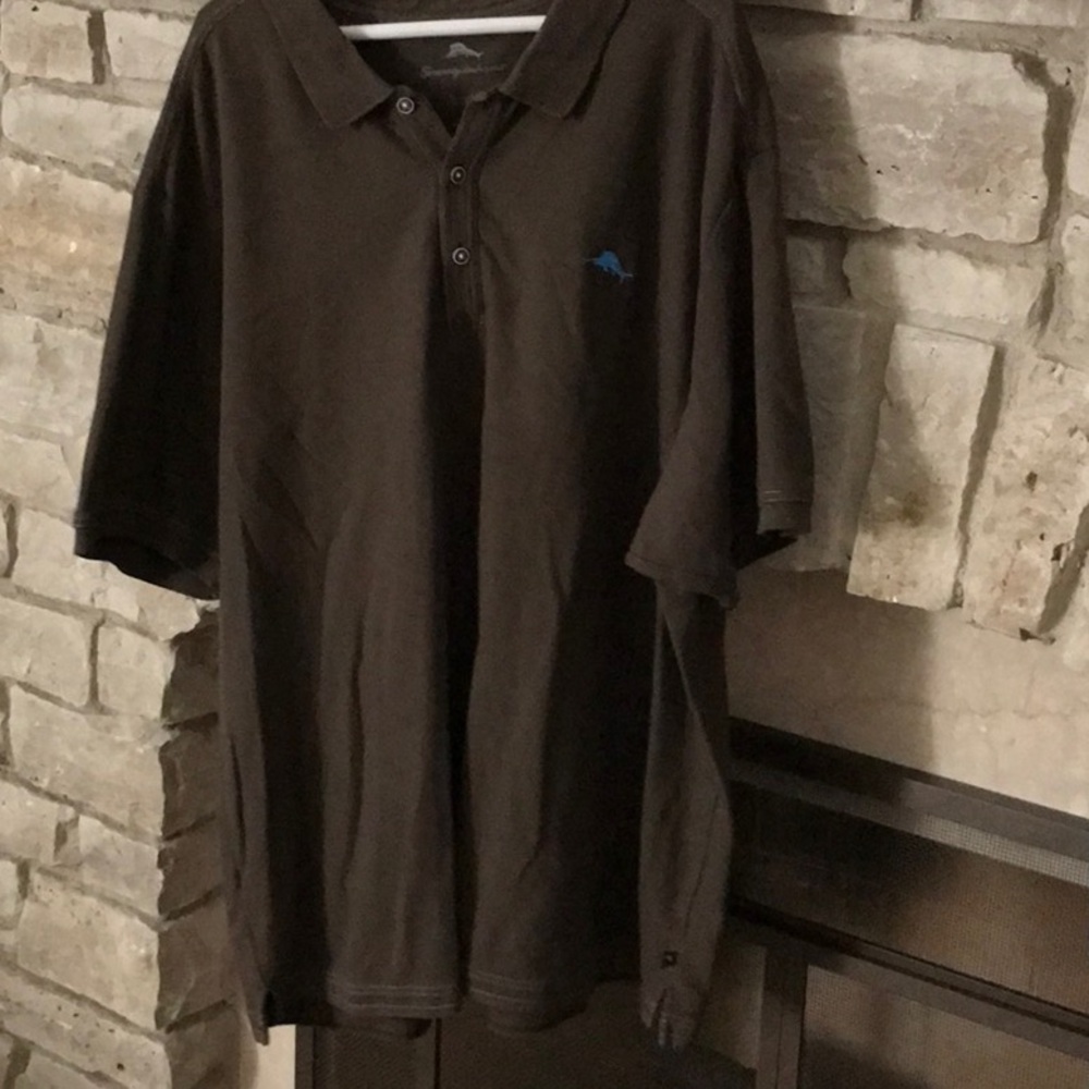 Tommy Bahama Dark Brown Polo Shirt